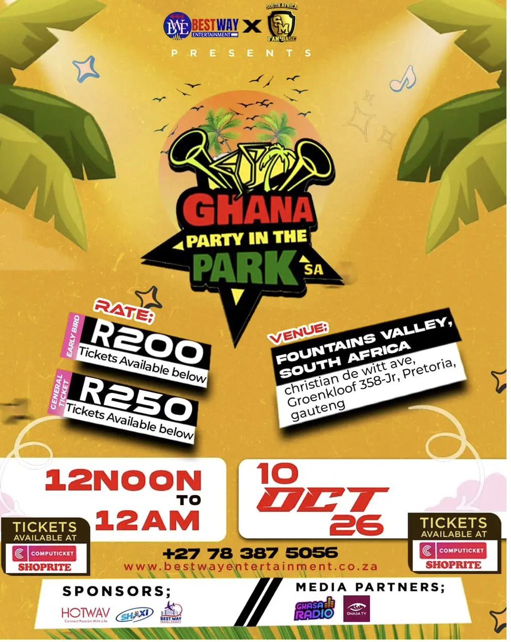 Ghana Party In The Park SA 2026
